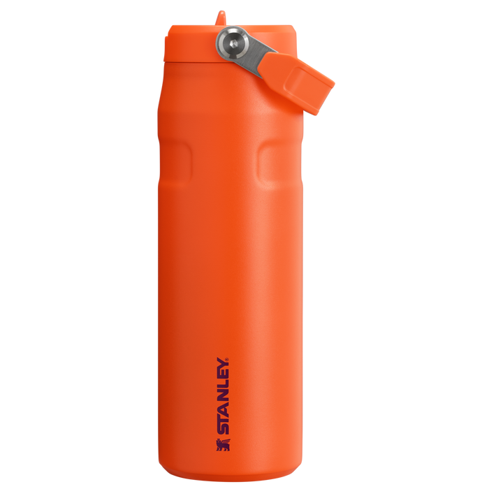 Stanley 24 OZ IceFlow Aerolight Water Nottle With Flip Straw And Top Handle In TIgerlily Orange