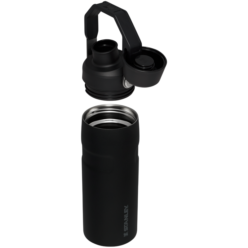Stanley 1913 IceFlow™ Bottle with Fast Flow Lid 16 OZ in Black 2.0 | Cross Section View