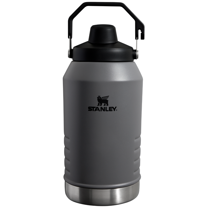 Stanley 96 OZ Stainless Steel IceFlow Slip Straw Water Jug In Charcoal Grey