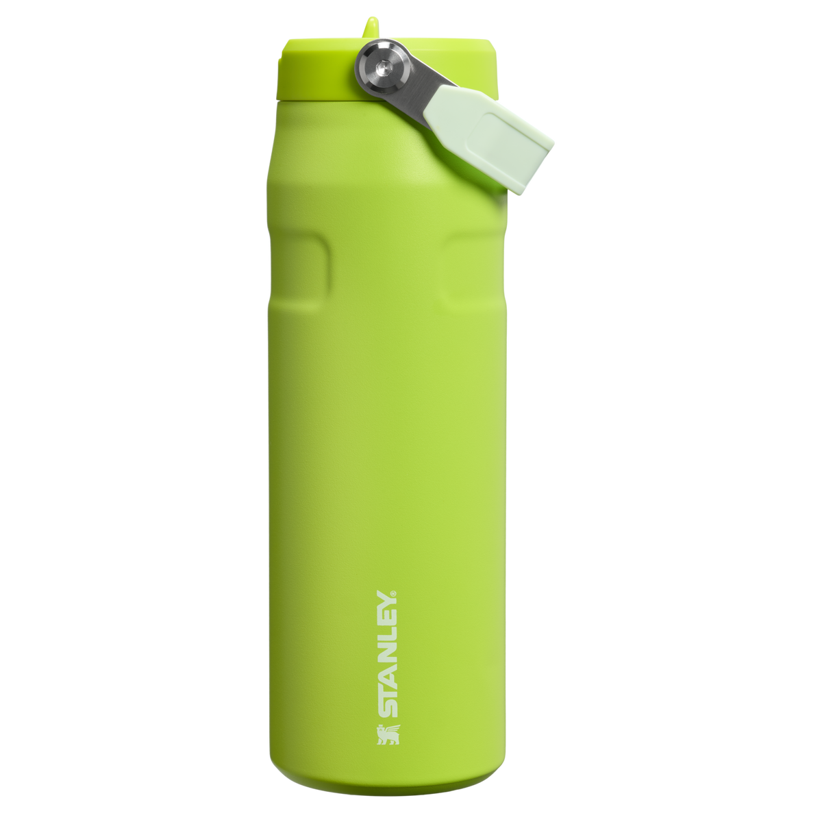 Stanley 1913 The IceFlow™ Bottle with Flip Straw Lid 24 OZ - Stanley Create in Chartreuse | Front View