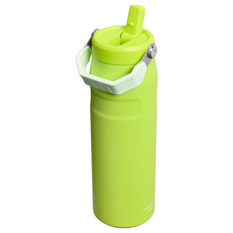 Stanley 1913 The IceFlow™ Bottle with Flip Straw Lid 24 OZ - Stanley Create in Chartreuse | Back View