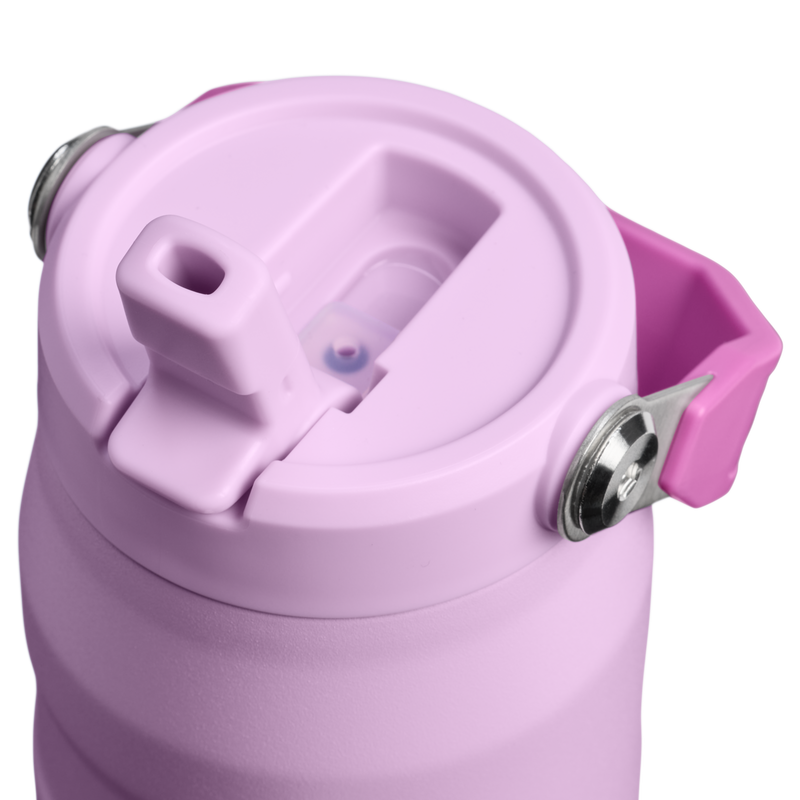 Stanley 1913 The IceFlow™ Bottle with Flip Straw Lid 24 OZ in Soft Orchid | Detailed View