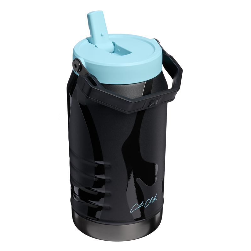 Stanley 1913 Stanley 1913 x Caitlin Clark IceFlow™ Flip Straw Jug 64 OZ in Caitlin Clark Blacktop | Back View