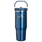 Swatch for Stanley 1913 The IceFlow™ Flip Straw Tumbler 30 OZ in Glacial Blue Shine | Front View