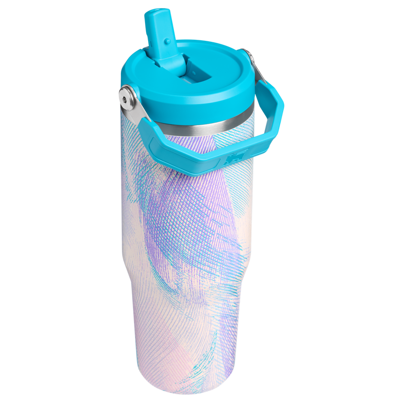 Stanley 1913 The IceFlow™ Flip Straw Tumbler 30 OZ in Sea Glass Plume | Back View