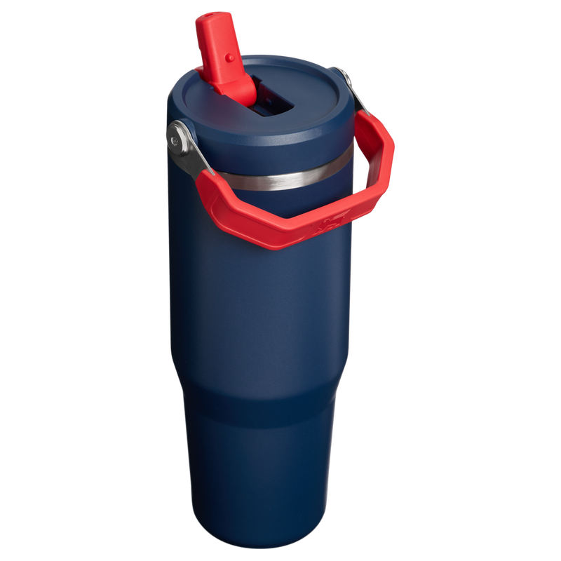 Stanley 1913 The Country Collection IceFlow™ Tumbler 30 OZ in Team Navy Red | Back View