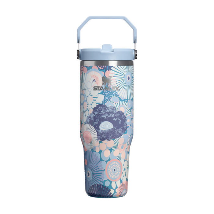 Stanley 1913 The IceFlow™ Flip Straw Tumbler 30 OZ in Blue Dream Wildflower | Front View