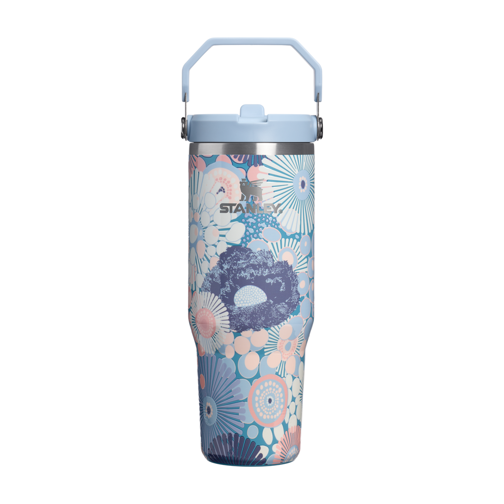 Stanley 1913 The IceFlow™ Flip Straw Tumbler 30 OZ in Blue Dream Wildflower | Front View
