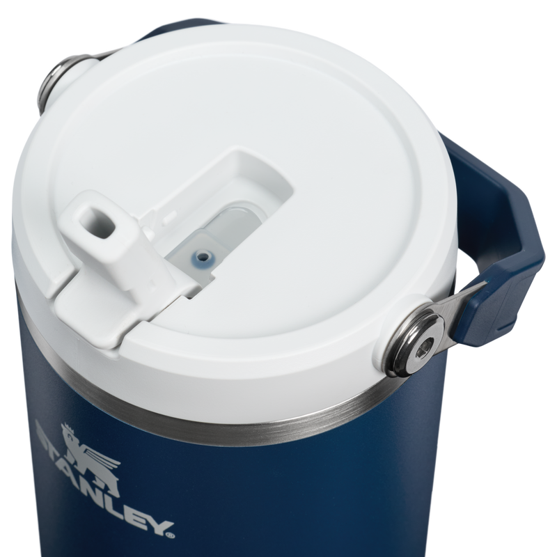 Stanley 1913 The IceFlow™ Flip Straw Tumbler 40 OZ in Dark Navy | Lid Detailed View
