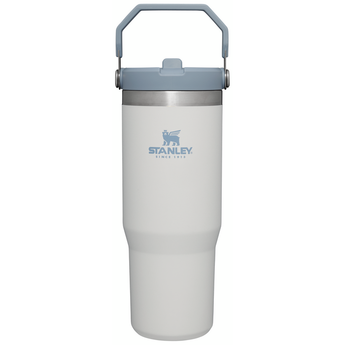 Stanley 30 OZ IceFlow Flip Straw Stainless Steel Tumbler In Fog Grey