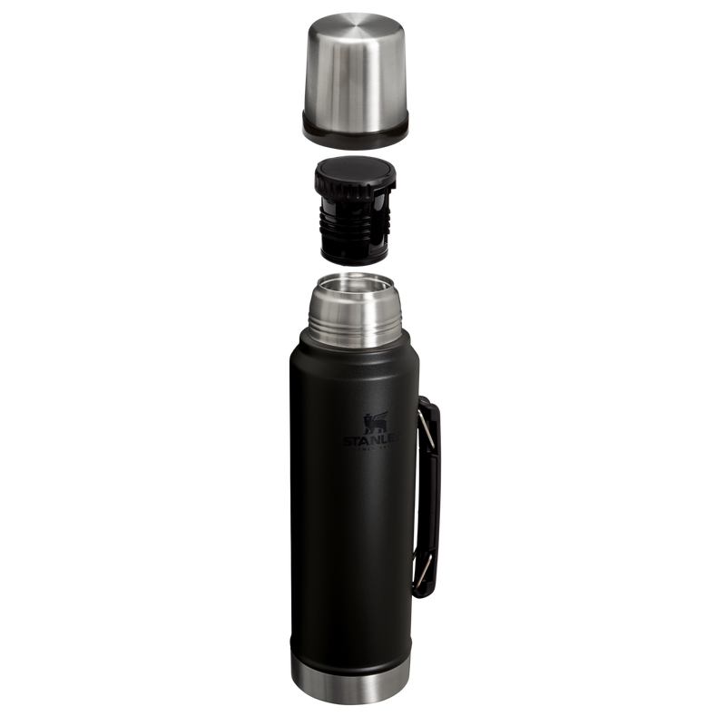 Stanley 1913 Classic Legendary Bottle 1.1 QT in Black 2.0 | Cross Section View