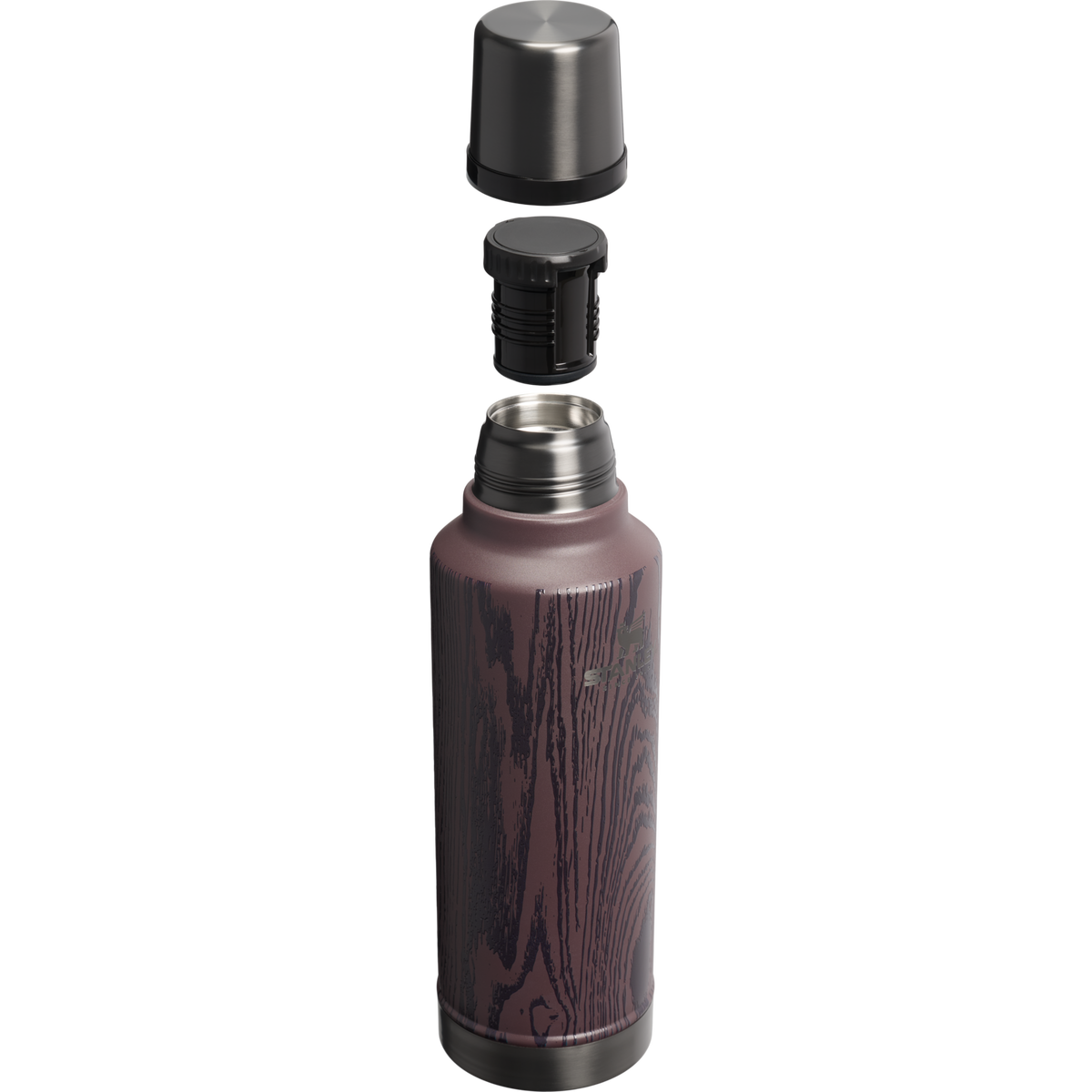 Stanley 1913 The Cheers & Cheer Classic Legendary Bottle 2 QT in Redwood Woodgrain