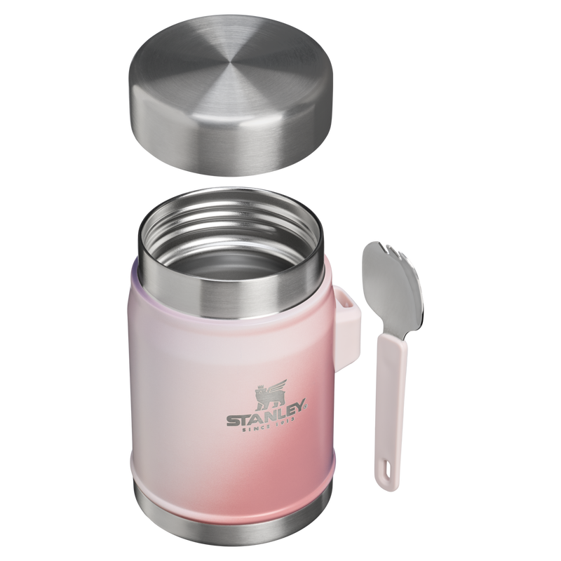 Stanley 1913 Classic Legendary Food Jar + Spork 14 OZ in Dawn Spiral | Cross Section View