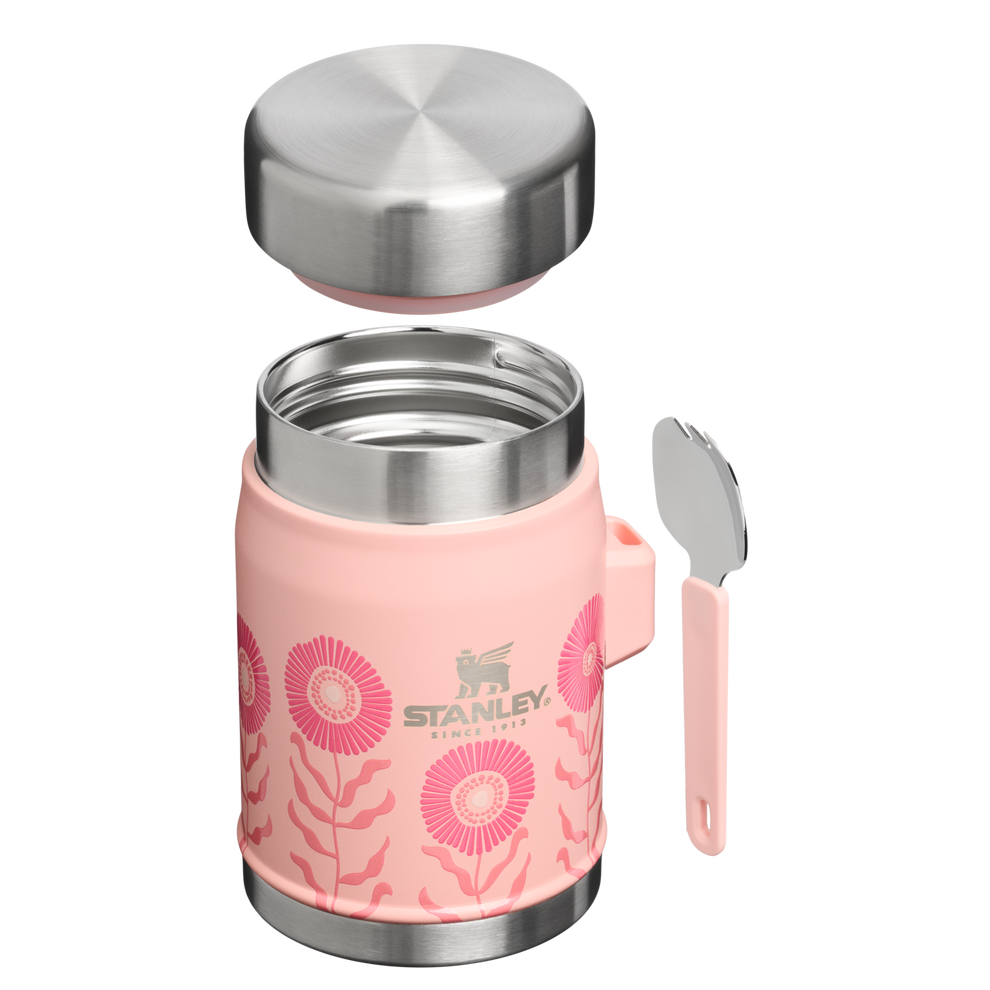 Stanley 1913 Classic Legendary Food Jar + Spork 14 OZ in Sorbet Garden | Cross Section View