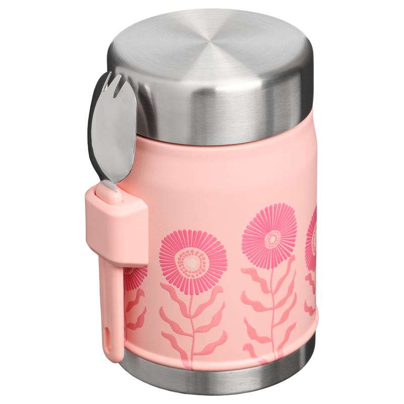 Stanley 1913 Classic Legendary Food Jar + Spork 14 OZ in Sorbet Garden | Back View