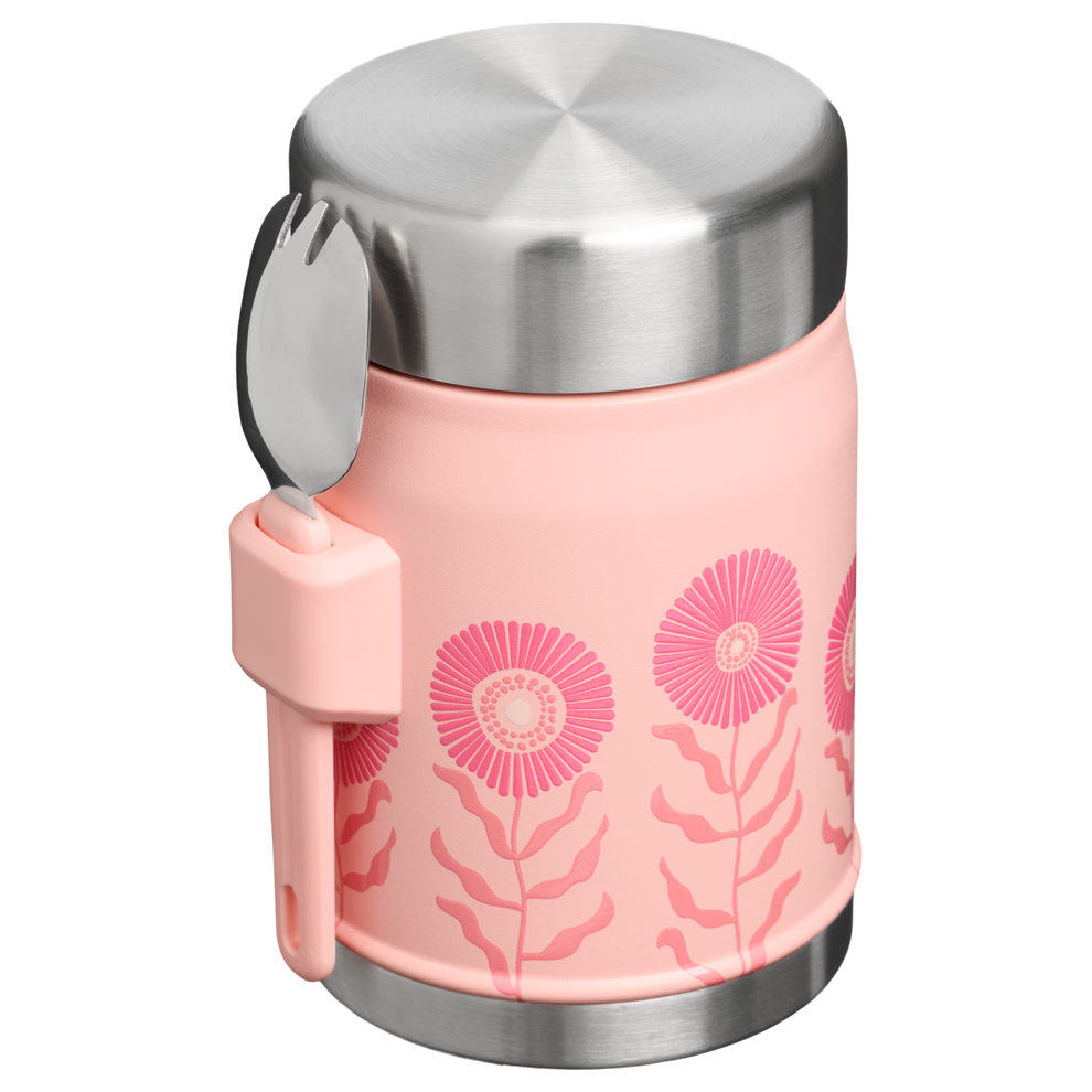 Stanley 1913 Classic Legendary Food Jar + Spork 14 OZ in Sorbet Garden | Back View