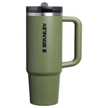 Stanley 30 OZ Quencher Flip Straw ProTour Tumber In Dried Pine Green