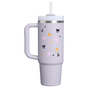 Swatch for Stanley 1913 Halloween Quencher® H2.0 Flowstate™ Tumbler 30 OZ in Purple Dust Spooky Friends