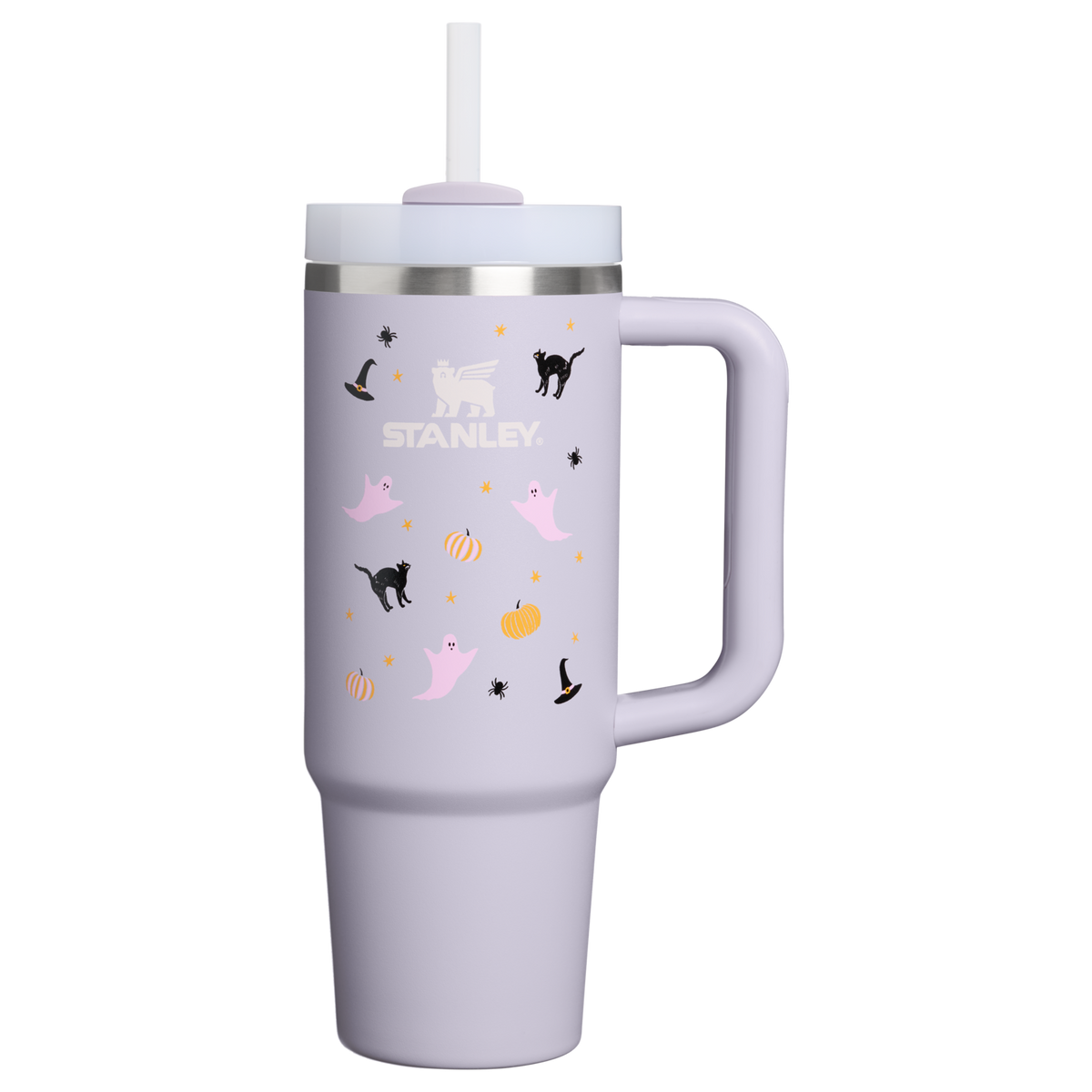 Stanley 1913 Halloween Quencher® H2.0 Flowstate™ Tumbler 30 OZ in Purple Dust Spooky Friends | Front View