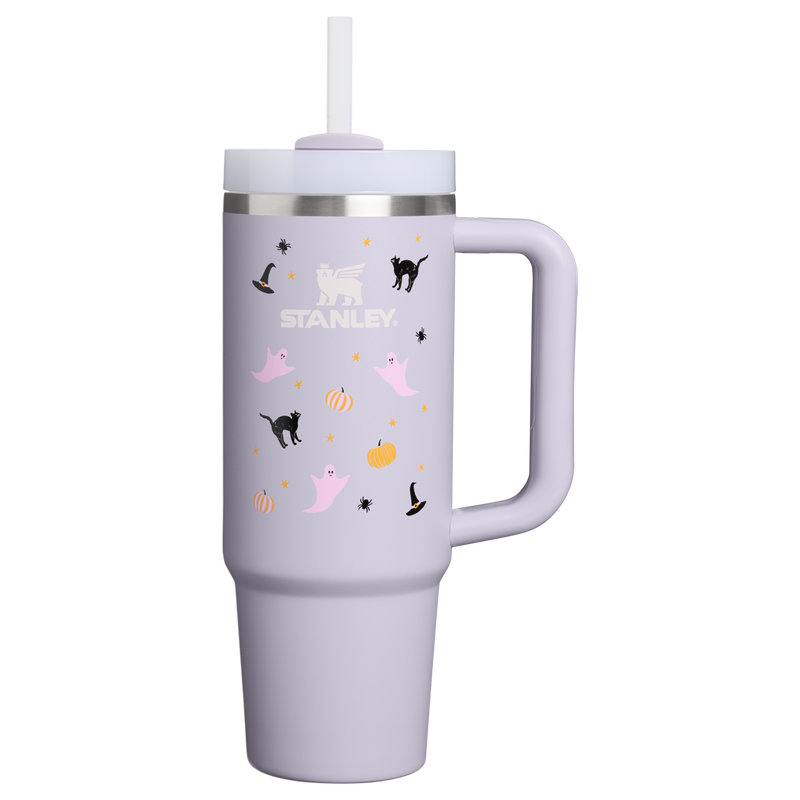 Stanley 1913 Halloween Quencher® H2.0 Flowstate™ Tumbler 30 OZ in Purple Dust Spooky Friends | Front View