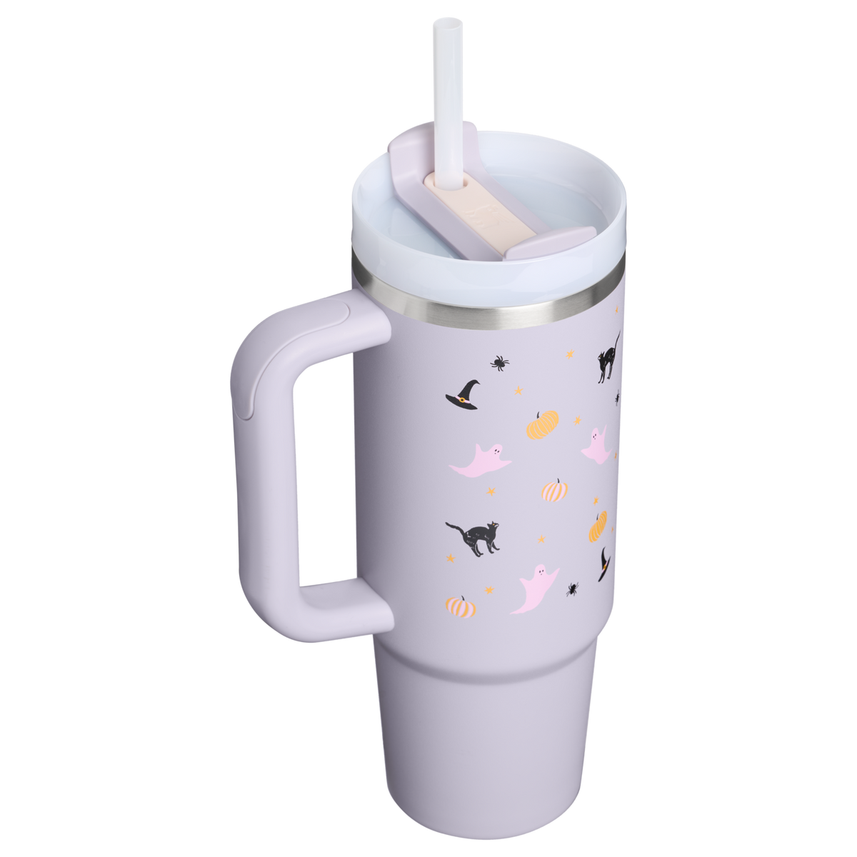 Stanley 1913 Halloween Quencher® H2.0 Flowstate™ Tumbler 30 OZ in Purple Dust Spooky Friends | Back View