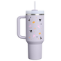 Swatch for Stanley 1913 Halloween Quencher® H2.0 Flowstate™ Tumbler | 40 OZ in Purple Dust Spooky Friends