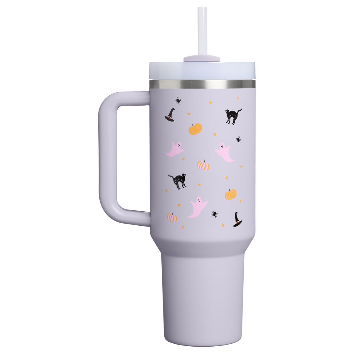 Stanley 1913 Halloween Quencher® H2.0 Flowstate™ Tumbler | 40 OZ in Purple Dust Spooky Friends