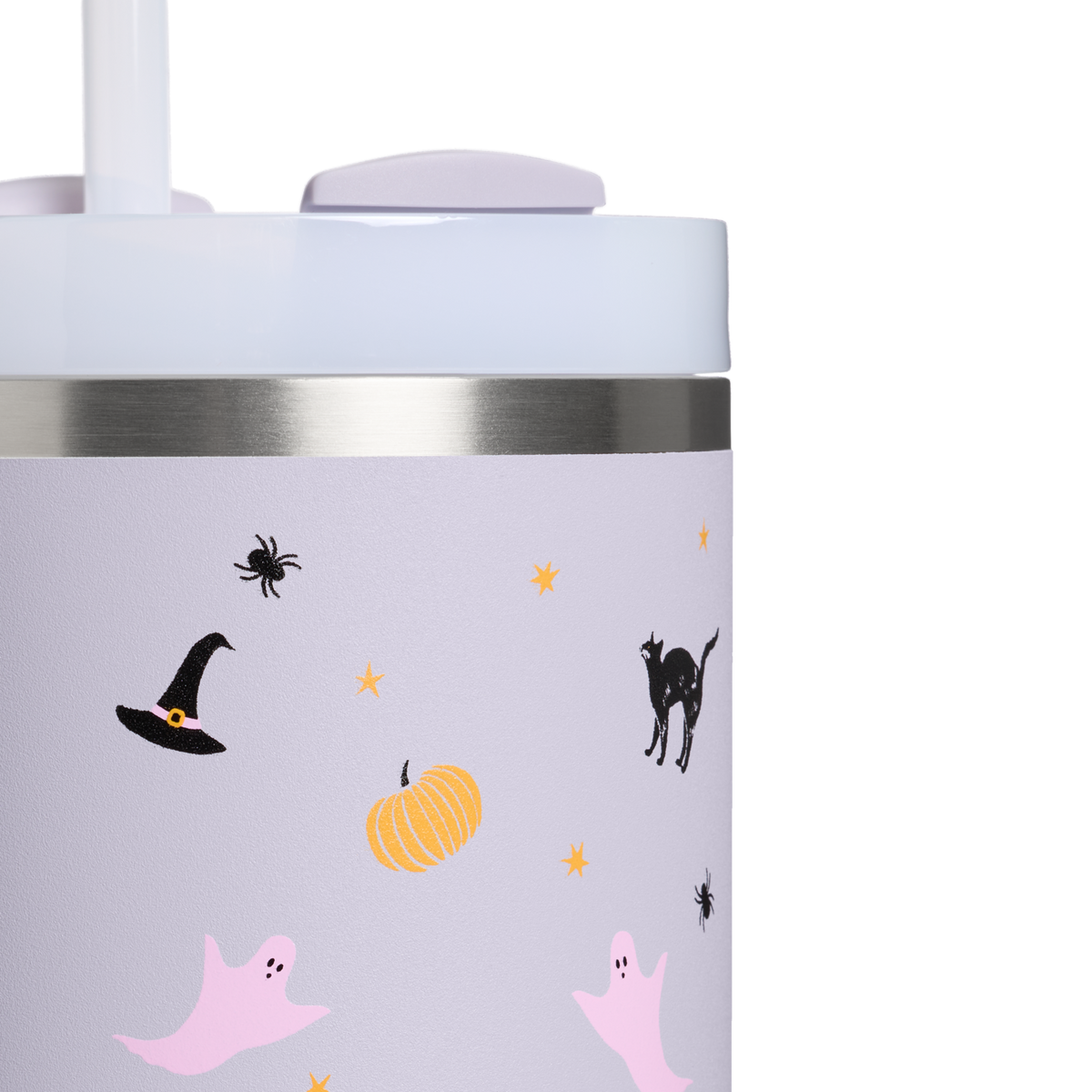 Stanley 1913 Halloween Quencher® H2.0 Flowstate™ Tumbler | 40 OZ in Purple Dust Spooky Friends | Detailed View