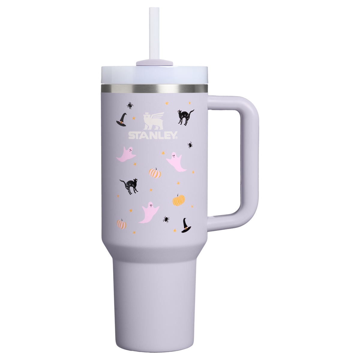 Stanley 1913 Halloween Quencher® H2.0 Flowstate™ Tumbler | 40 OZ in Purple Dust Spooky Friends | Front View