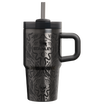 Stanley 20 Ounce Halloween Tumbler With Straw & Handle In Deadly Damask Black
