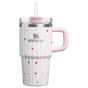 Swatch for Stanley 1913 The Quencher H2.O FlowState™ Tumbler 20 OZ in Pink Starry Stripes | Front View