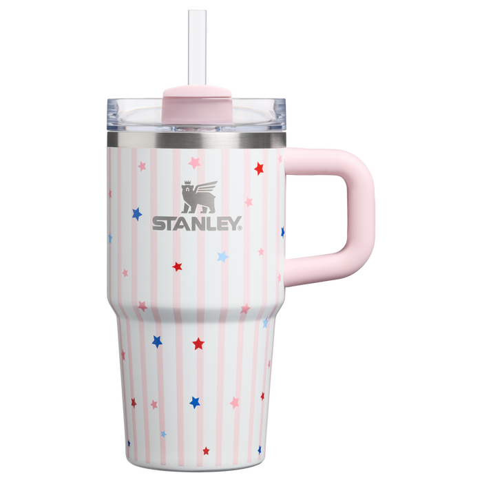 Stanley 1913 The Quencher H2.O FlowState™ Tumbler 20 OZ in Pink Starry Stripes | Front View