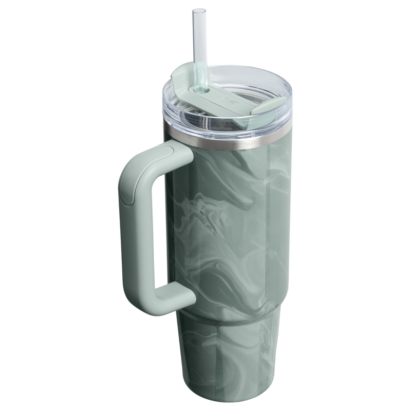 Stanley 1913 The Quencher H2.0 Flowstate™ Tumbler 30 OZ in Agate Calacatta | Back View