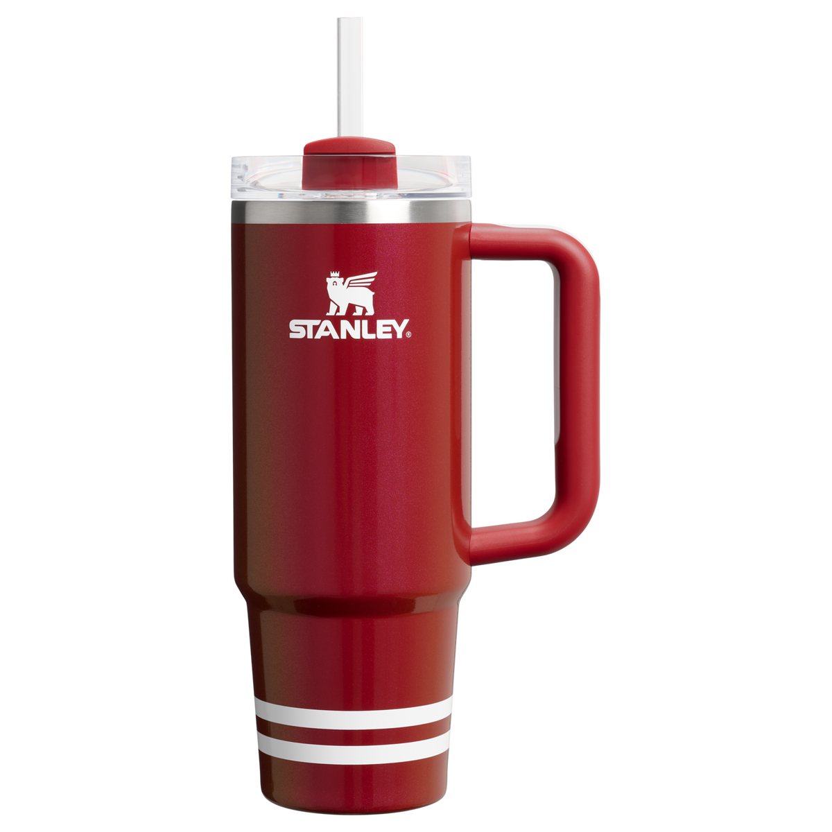Stanley 1913 The Quencher H2.0 Flowstate™ Tumbler 30 OZ in Heritage Red Shimmer | Front View