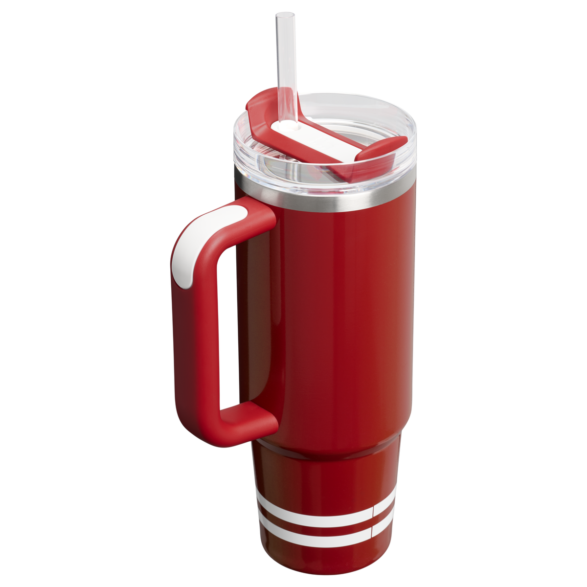 Stanley 1913 The Quencher H2.0 Flowstate™ Tumbler 30 OZ in Heritage Red Shimmer | Back View
