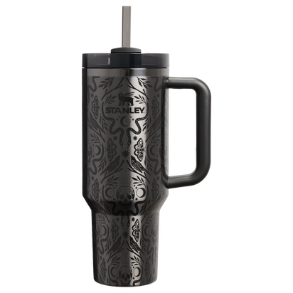 Stanley 1913 The Halloween Quencher ® H2.0 FlowState™ Tumbler 40 OZ in Deadly Damask | Front View