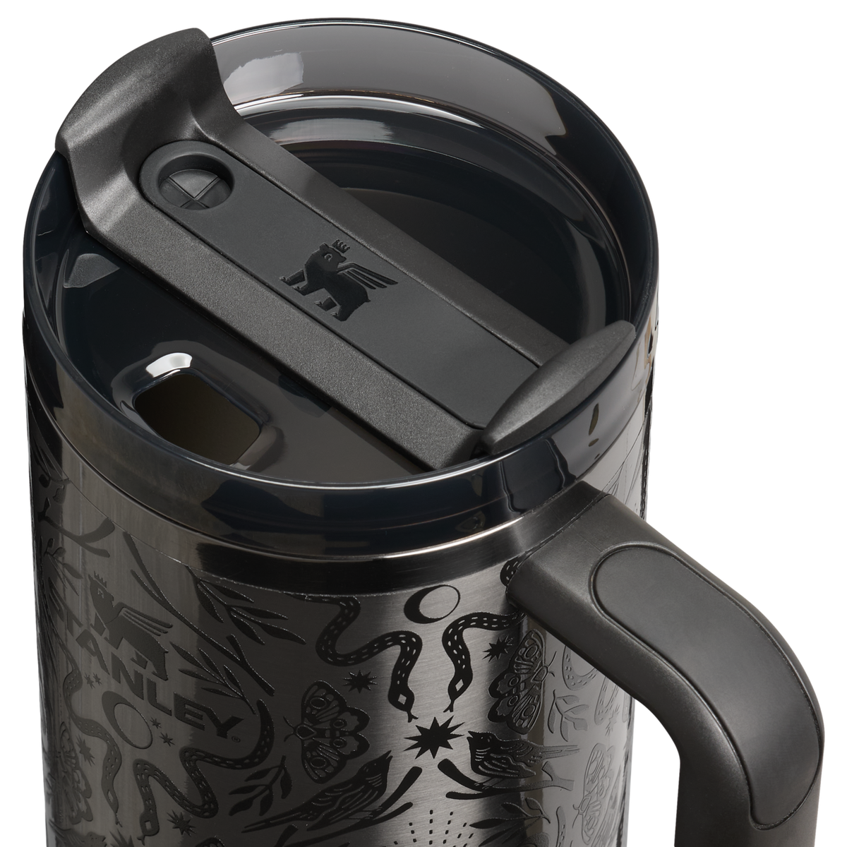 Stanley 1913 The Halloween Quencher ® H2.0 FlowState™ Tumbler 40 OZ in Deadly Damask | Lid Detailed View