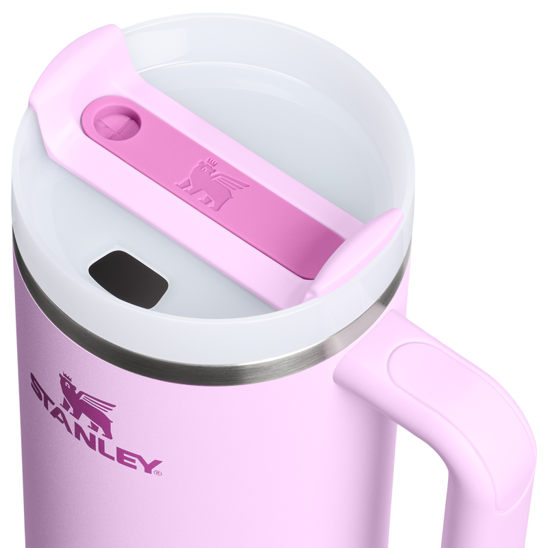 Stanley 1913 The Quencher H2.0 Flowstate™ Tumbler 40 OZ in Soft Orchid | Lid Detailed View