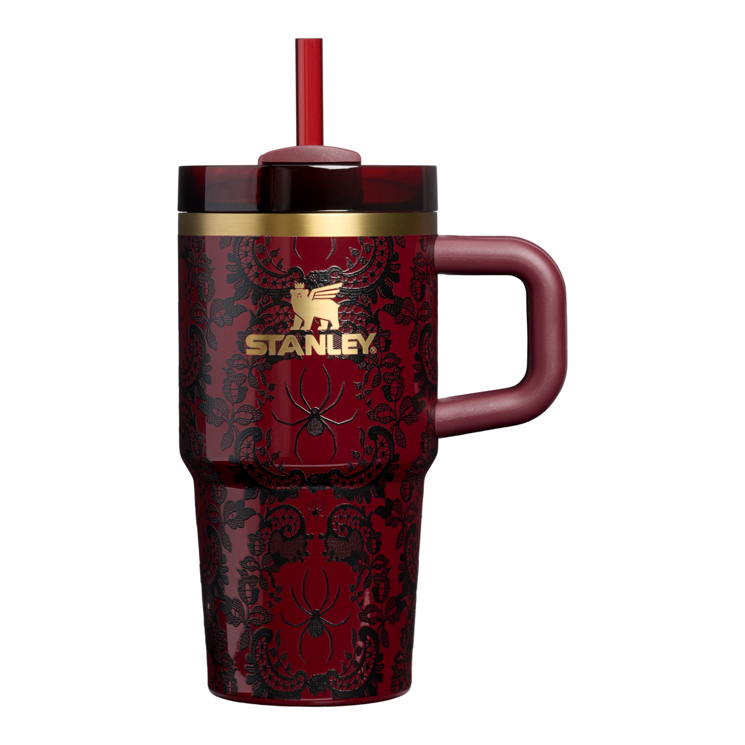 Stanley 1913 Halloween Quencher®  H2.0 Flowstate™ Tumbler | 20 OZ in Bordeaux Lace | Front View