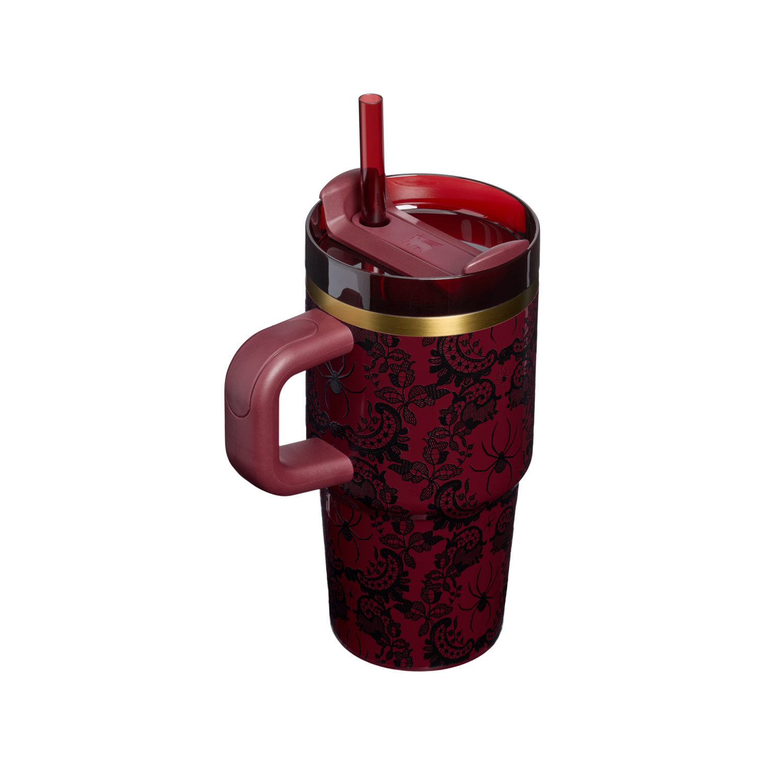 Stanley 1913 Halloween Quencher®  H2.0 Flowstate™ Tumbler | 20 OZ in Bordeaux Lace | Back View