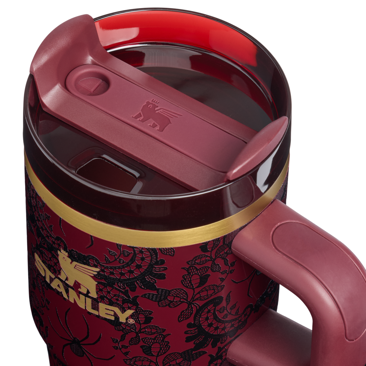 Stanley 1913 Halloween Quencher®  H2.0 Flowstate™ Tumbler | 20 OZ in Bordeaux Lace | Lid Detailed View