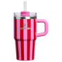 Swatch for Stanley 1913 The Quencher®  H2.0 Flowstate™ Tumbler | 20 OZ in Popsicle Peppermint Stripe | Front View