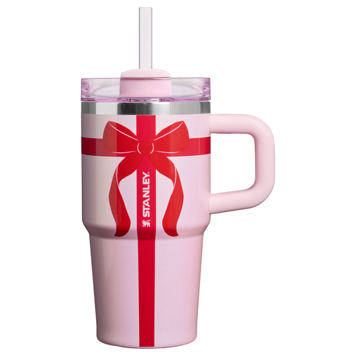 Stanley 1913 The Quencher®  H2.0 Flowstate™ Tumbler | 20 OZ in Soft Pink Ribbon | Front View