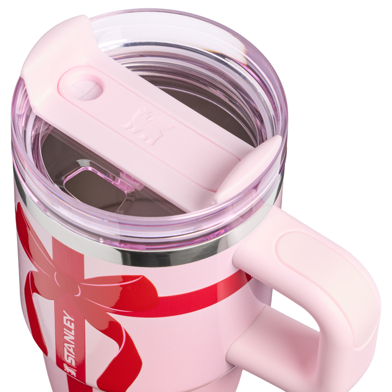 Stanley 1913 The Quencher®  H2.0 Flowstate™ Tumbler | 20 OZ in Soft Pink Ribbon | Lid Detailed View