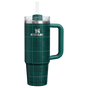 Swatch for Stanley 1913 The Quencher® H2.0 Flowstate™ Tumbler 30 OZ in Shadow Green Plaid | Front View