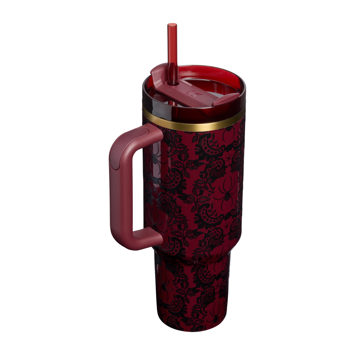 Stanley 1913 Halloween Quencher® H2.0 Flowstate™ Tumbler | 40 OZ in Bordeaux Lace | Back View