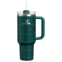 Swatch for Stanley 1913 The Quencher® H2.0 Flowstate™ Tumbler 40 OZ in Shadow Green Plaid | Front View