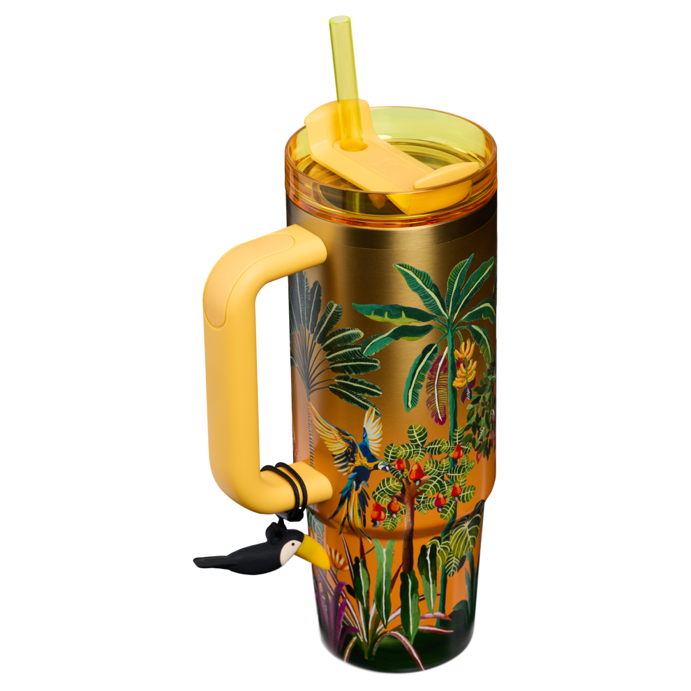 Stanley 1913 Stanley 1913 x FARM Rio Quencher® H2.0 Flowstate™ Tumbler 30 OZ in Farm Rio Tropical Woods