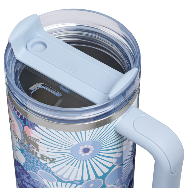 Stanley 1913 The Quencher H2.0 FlowState™ Tumbler  40 OZ in Blue Dream Wildflower | Lid View