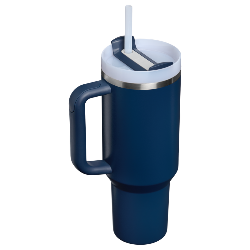 Stanley 1913 The Quencher H2.0 Flowstate™ Tumbler 40 OZ in Dark Navy | Back View